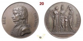 1797 - Fondazione Rep. Cisalpina Henn. 794 Opus Vassallo / Salwirck mm 36 Æ qFDC