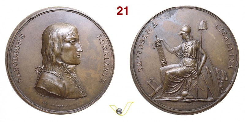 1797 - Fondazione Rep. Cisalpina Essling 709 / Jul. 553 Opus Manfredini mm 63 Æ ...