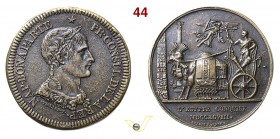 1798 - Conquista d'Egitto (D. busto di Bonap. Primo Cons. laureato; R. come 879) Henn 879 BIS (postuma 1800-1802) Opus Tiolier mm 39 Æ fuso qSPL