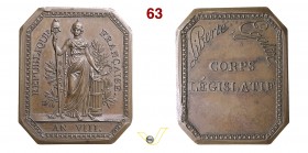 1800 - Corpo Legislativo Br. 26 - ottagonale Opus Gatteaux mm 48x39 Æ FDC