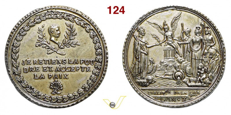 1801 - Preliminari di Pace con l'Inghilterra Br. 161 Opus manca mm 44 Met bianco...