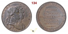 1801 - Proced. di conio J.P. Droz applic. alla Spagna Br. 187 Opus Sepulveda mm 40 Æ SPL+