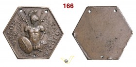1802 - Distintivo per 12 anni di servizio Volontari del Ducato di Parma Br. --- (Br. 260 TER) / Heyden 184 - ottagonale Opus manca mm 33 Æ qSPL