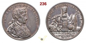 1805 - Arrivo di Napoleone a Genova (R. senza scritta M.2) - inedita anche per Ø - Br. 428 BIS (var) - inedita - (altro esemplare) Opus Vassallo mm 27...
