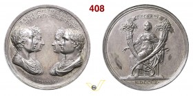 1810 - Matrimonio di N. con M. Luisa d'Austria Br. 944 Opus Stuckhart mm 34 Ag SPL+