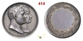 1810 - Matrimonio di N. con M. Luisa d'Austria (R. come R. di 954 BIS) Br. --- (Br. 955 BIS) Opus Galle mm 27 Ag SPL