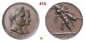 1810 - Matrimonio di N. con M. Luisa d'Austria Br. 959 Opus Andrieu mm 15 Æ qFDC
