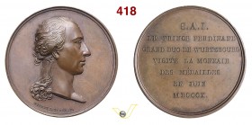 1810 - Visita Granduca di Wurtzburg alla Zecca di P. Br. 968 Opus Brenet mm 34 Æ FDC