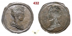 1810 - L'Imperatrice Maria Luisa Br. 1031 - repoussé Opus Lienard mm 45 Cu qSPL