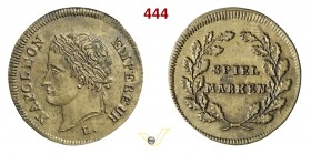 1810 - Gettone da gioco tedesco con ritratto di N. Br. --- (Br. 1087 TER) Opus L(auer ?) mm 19 Æ BB+