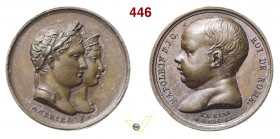 1811 - Nascita Re di Roma Br. 1092 Opus Andrieu/ Galle mm 15 Æ qsPL