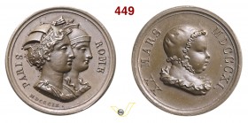 1811 - Nascita Re di Roma Br. 1102 Opus Depaulis mm 18 Æ FDC
