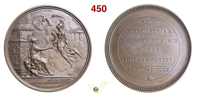 1811 - Nascita del Re di Roma - Premio della città di Roma Br. 1105 - postuma Op...