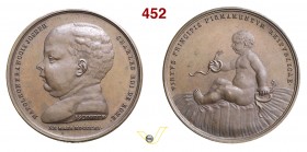 1811 - Nascita Re di Roma Br. 1108 - postuma Opus Schmidt mm 41 Æ FDC (• Sul taglio COPIE)