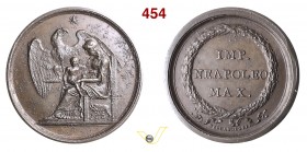 1811 - Nascita Re di Roma (Virtù Trionfante) Br. 1121 BIS ((D/ come 1121; R/ var. di scritta / difetto conio) / Essl. 1357 Opus Schmidt mm 40 Æ SPL+
