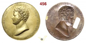 1811 - Carlo Ludovico, nuovo Granduca del Baden Br. --- (Br. 1127 BIS) - cliché Opus Morel mm 68 Cu dorato SPL+