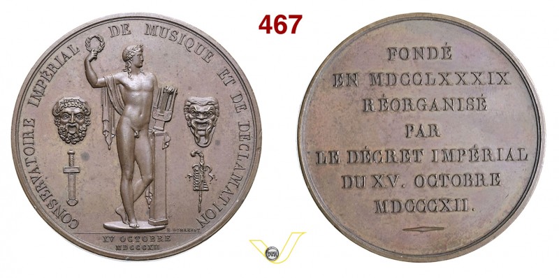1812 - Riorganizzazione Conservatorio di musica Br. 1167 Opus Dumarest mm 49 Æ S...
