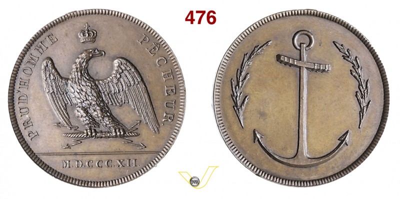 1812 - Prud'Hommes Pecheurs Br. 1198 Opus manca mm 29 Æ SPL+