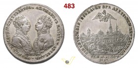 1813 - Battaglia di Lipsia Br. 1259 Opus Stettner mm 34 Æ argentato FDC