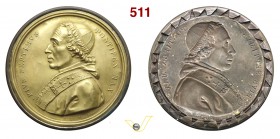 1814 - Ritorno Pio VII a Roma dalla Francia (in cornicetta dentellata) Br. 1426 BIS / solo rif. Forrer Vol IV, pag. 146 - repoussé Opus Morel (Fils) m...