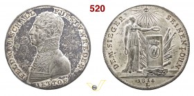 1814 - Il M.llo Wrede di Baviera Br. 1511 Opus Lauer mm 32,5 Æ argentato FDC