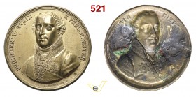 1814 - Congresso di Vienna: Enrico, Federico, Carlo Conte De Stein (Prussia e Russia) Br. 1521 - repoussé - Opus Heuberger mm 54 Cu dorato SPL