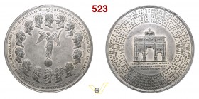 1814 - Apertura del Congresso di Vienna Br. 1528 Opus manca mm 76 Met bianco FDC