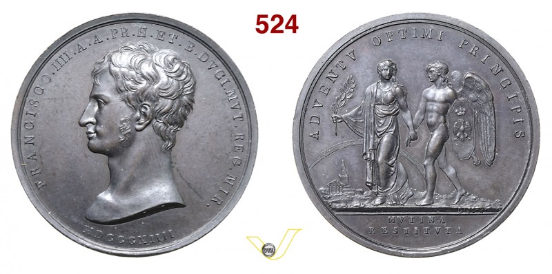 1814 - Rientro duca Francesco IV d'Este a Modena Br. 1539 Opus Manfredini mm 41 ...