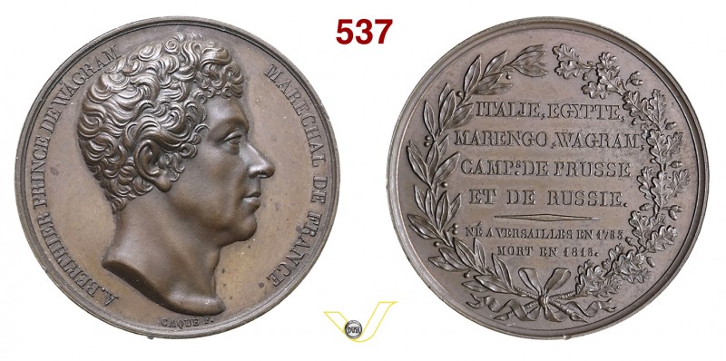 1815 - Morte del M.llo Berthier Br. 1633 Opus Caquè mm 41 Æ SPL+