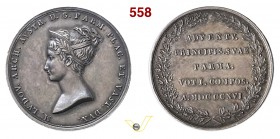 1816 - Entrata di M. Luigia a Parma Br. 1779 Opus manca mm 24 Ag qFDC