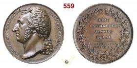 1816 - Morte del Maresciallo Augerau Br. 1782 Opus Caunois mm 40 Æ SPL