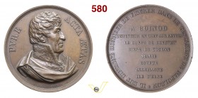 1821 - A J.D.M. Boinod, Ispettore Generale delle Riviste Militari (legatario testam. di N.) Br. 1852 - postuma Opus Oudinè mm 59 Æ qSPL (• Sul taglio ...