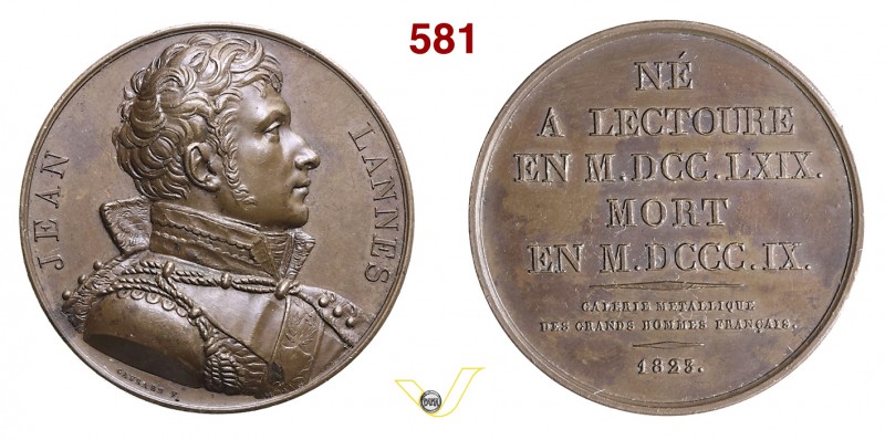 1821 - Al Maresciallo Lannes (R. in esergo "1823" e non "1821") Br. 1855 (var) O...
