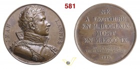 1821 - Al Maresciallo Lannes (R. in esergo "1823" e non "1821") Br. 1855 (var) Opus Gayrard mm 41 Æ SPL+