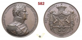 1821 - Al Generale M.se di Lauriston Br. 1856 Opus Barre mm 42 Æ SPL+
