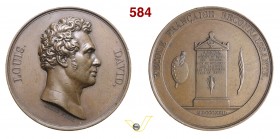 1822 - Al pittore Loius David Br. 1864 BIS Opus Galle mm 57 Æ BB+