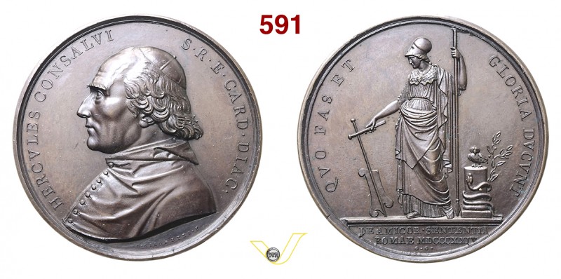 1824 - Morte del Cardinal Ercole Consalvi, Segretario di Stato di Pio VII Br. --...