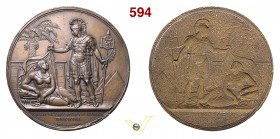 1826 - Celebrazione conquista d'Egitto 1798 Jul. 3831 - Galvano Opus Barre mm 66,5 Cu SPL