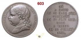 1832 - Morte del Duca di Reichstadt (Re di Roma) Br. --- (Br. 1901 TER) Opus Borrel mm 32 Æ FDC
