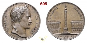 1833 - Statua di N. sulla Colonna Vendome (D. testa e non busto laur. a dx) Br. 1908 BIS (var) Opus Montagny mm 26 Æ FDC