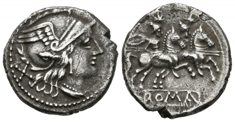 ACUÑACIONES ANONIMAS. Denario. (Ar. 4,01g/19mm). 205-203 a.C. Sur de Italia. (FF...