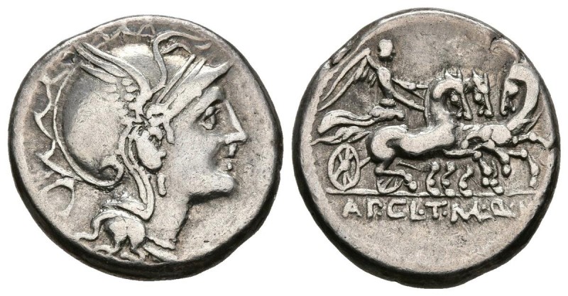GENS CLAUDIA. Denario. (Ar. 3,73g/18mm). 110-109 a.C. Roma. (FFC 564; Crawford 2...