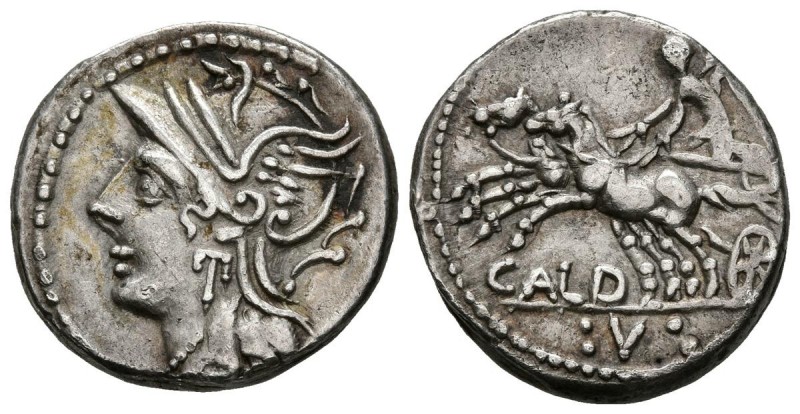 GENS COELIA. Denario. (Ar. 3,88g/18mm). 104 a.C. Roma. (FFC 575; Crawford 318/1b...