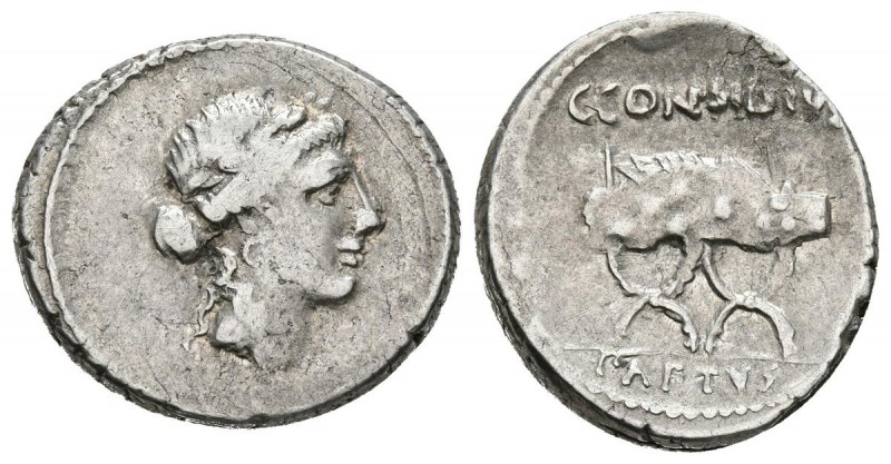 GENS CONSIDIA. Denario. (Ar. 3,95g/18mm). 46 a.C. Roma. (FFC 592; Crawford 415/1...