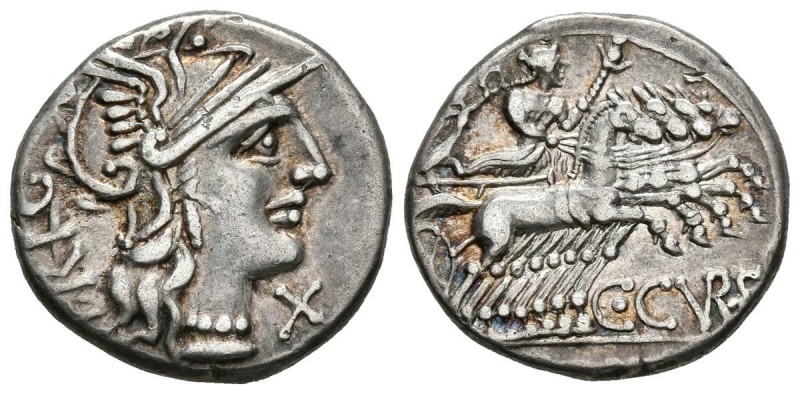 GENS CURIATIA. Denario. (Ar. 3,81g/18mm). 135 a.C. Roma. (FFC 667; Crawford 240/...