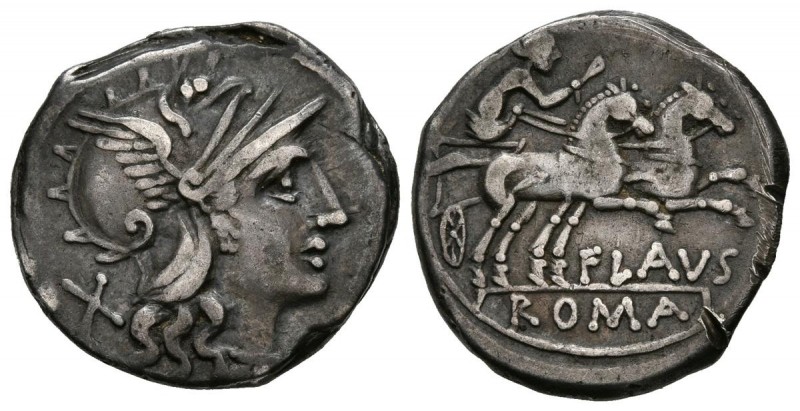 GENS DECIMIA. Denario. (Ar. 3,45g/18mm). 150 a.C. Roma. (FFC 673; Crawford 207/1...