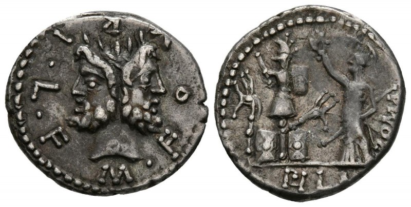 GENS FURIA. Denario. (Ar. 3,97g/20mm). 119 a.C. Italia central. (FFC 730; Crawfo...