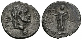 GALBA. Denario. (Ar. 2,73g/18mm). 68-69 d.C. Tarraco. (RIC 19). Anv. Busto laureado de Galba a derecha, debajo globo, alrededor leyenda: IMP GALBA. Re...