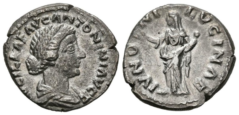 LUCILLA. Denario. (Ar. 3,17g/18mm). 161-162 d.C. Roma. (RIC 771). Anv: Busto dra...