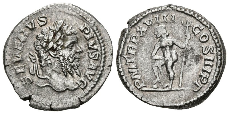 SEPTIMIO SEVERO. Denario. (Ar. 3,44g/19mm). 210 d.C. Roma. (RIC 234). Anv: Busto...